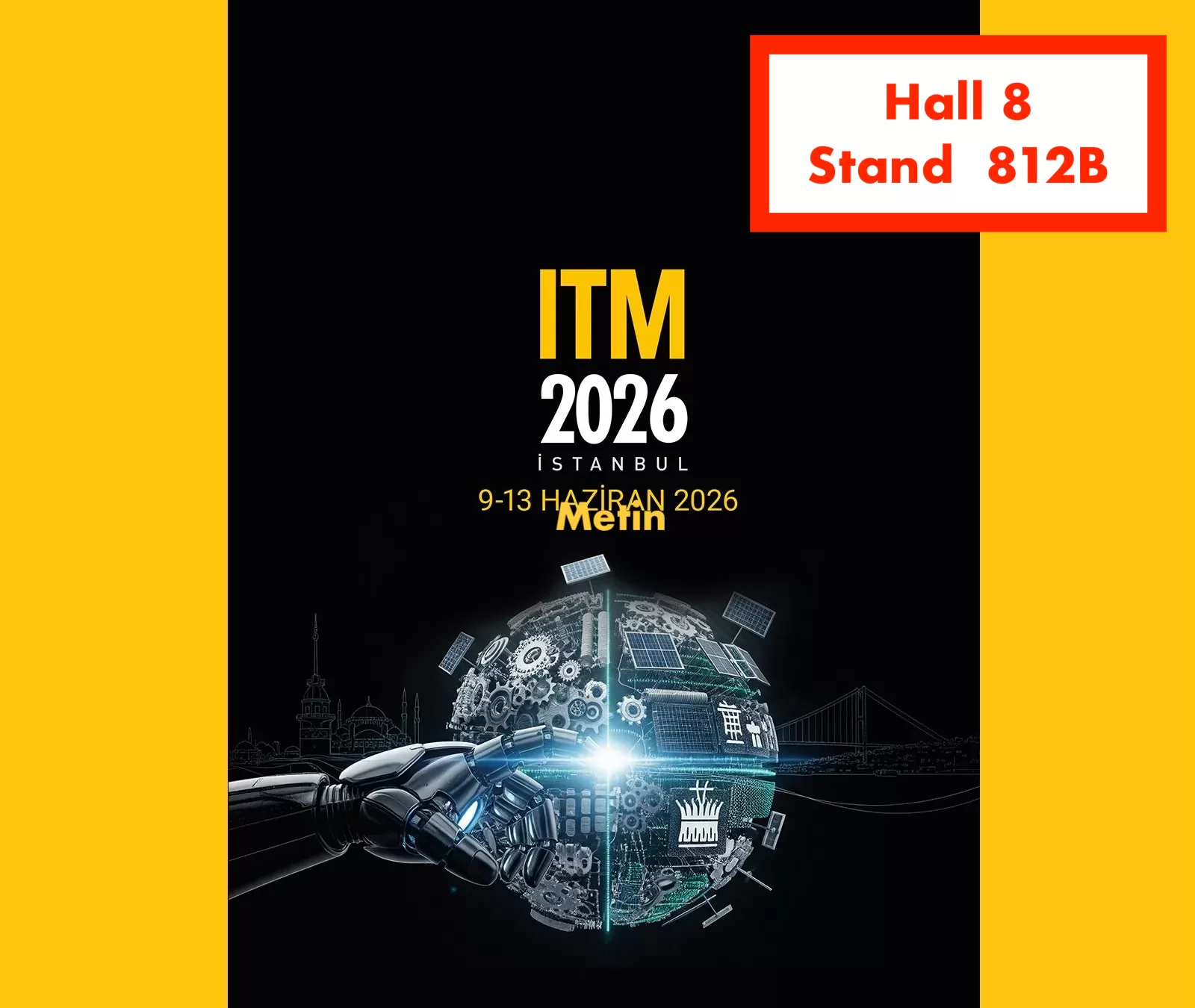 2026 İstanbul Uluslararası Tekstil Makineleri Fuarındayız...